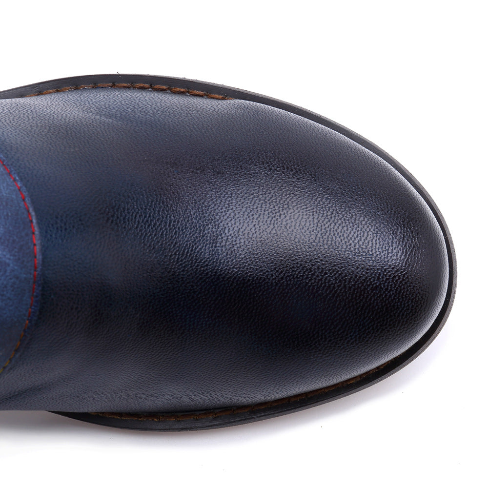 Vintage Style Leather Boots