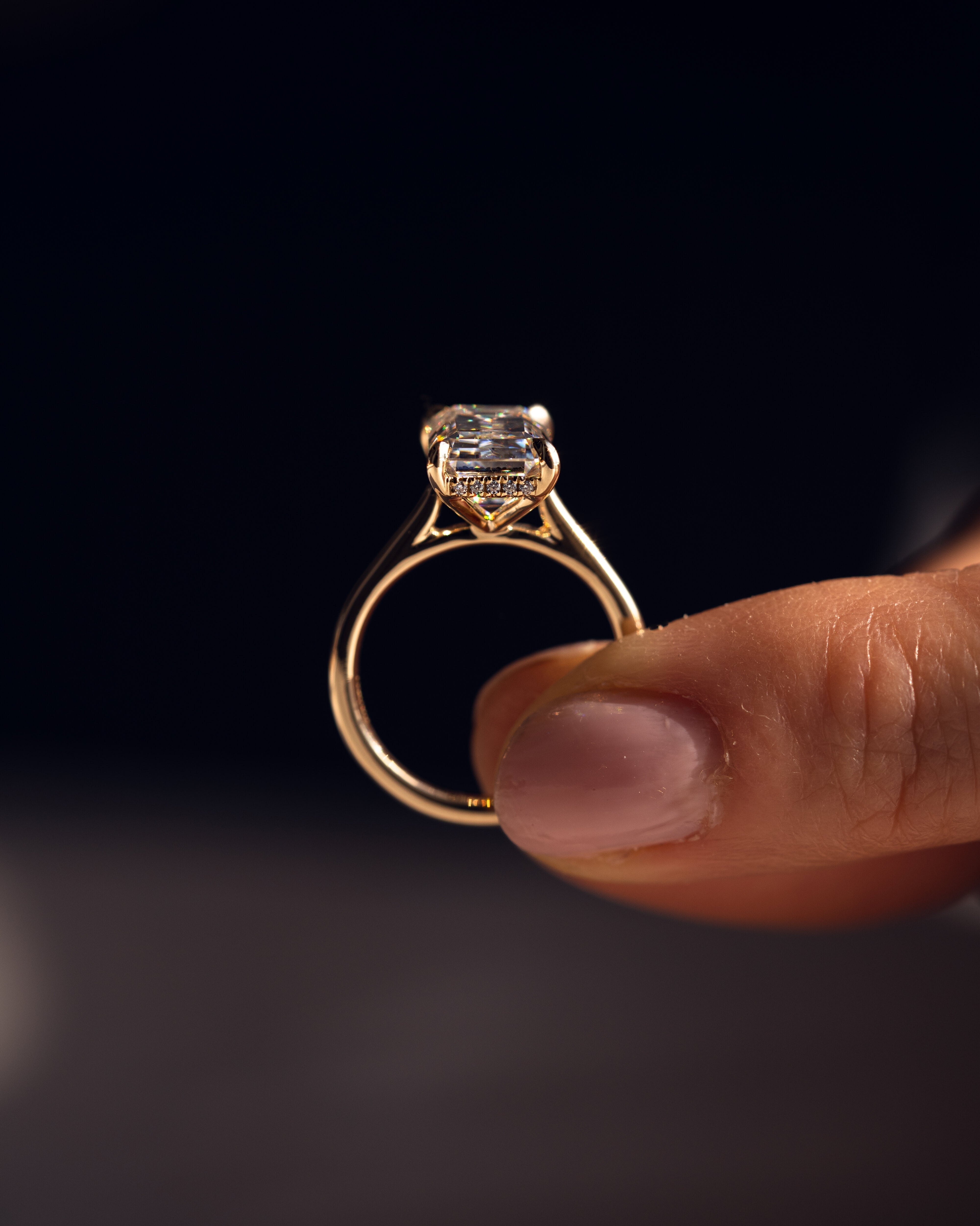 Caroline Emerald Ring in Gold
