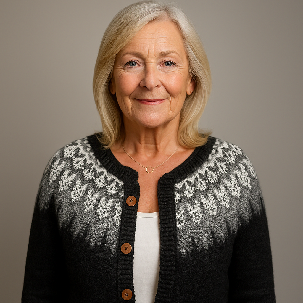 Nevaeh Classic Icelandic Wool Cardigan