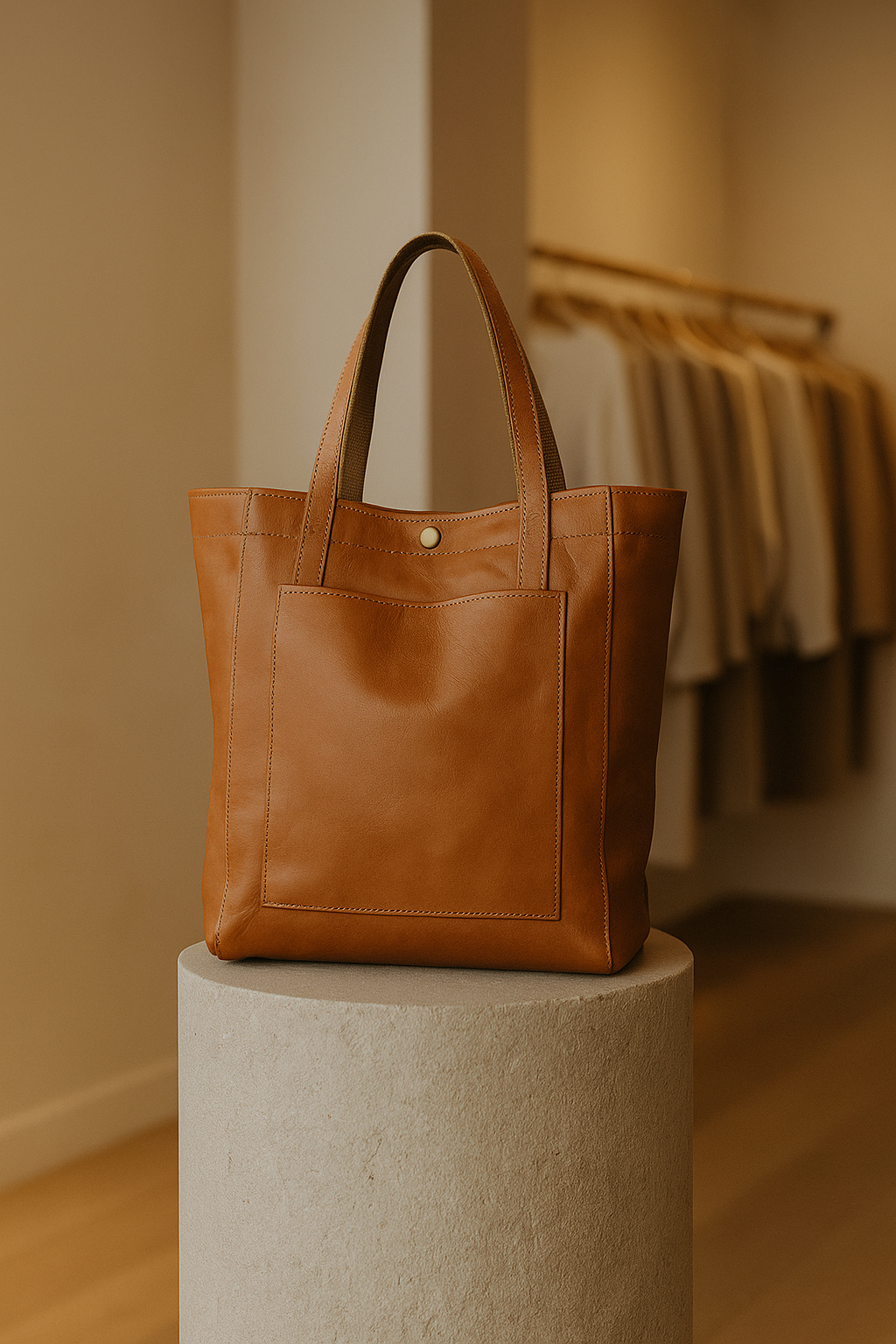 Elysia - Classic Leather Tote