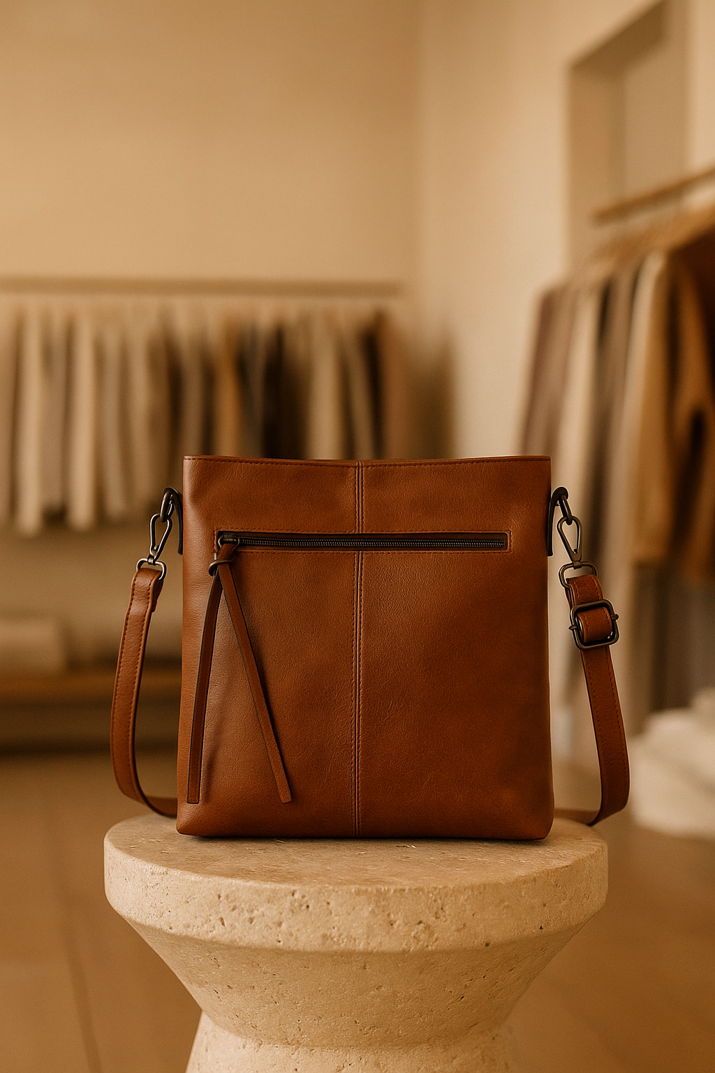 Lena Retro Square Crossbody Bag