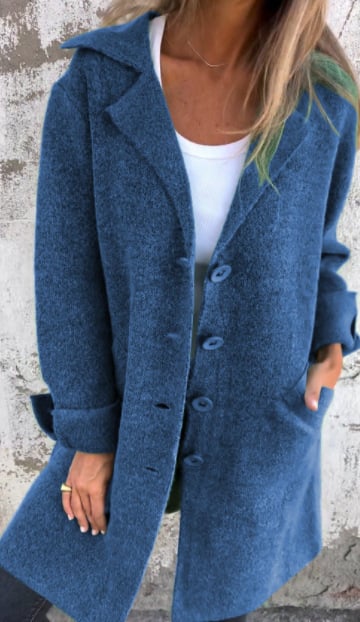 Camile-Casual Single Breasted Wool Coat