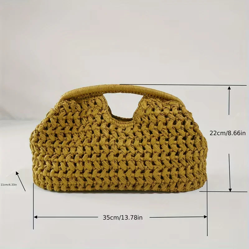 Ava’s Sunlit Chic | Woven Handbag