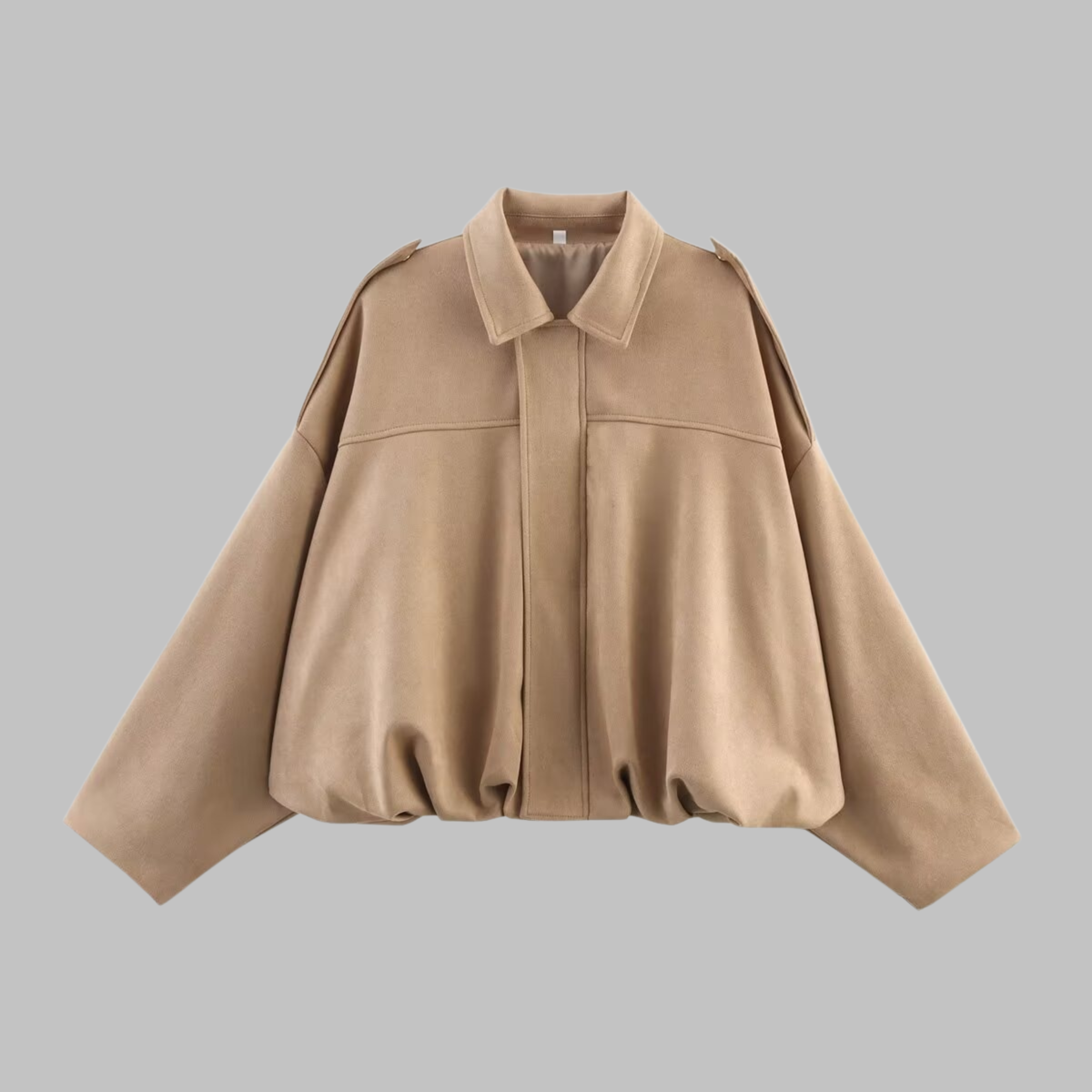 Claudette - Comfy Loose Fit Military Jacket