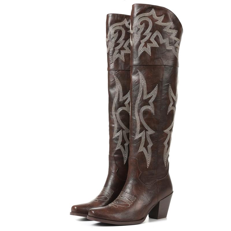 CHEYENNE – Classic Over-the-Knee Cowboy Boots