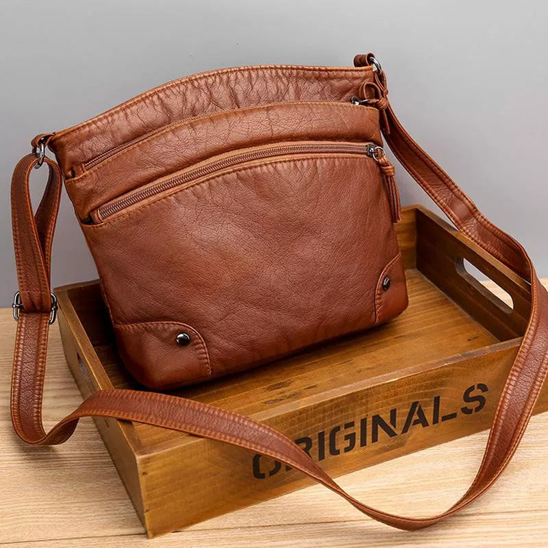 Mia Vintage Charm | Crossbody Leather Bag