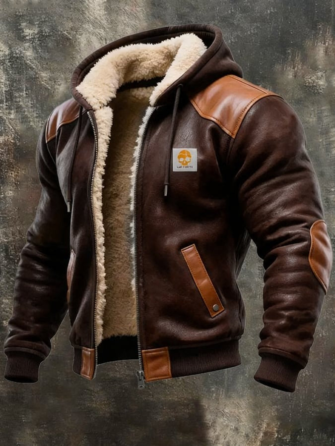 Adam | Jacket with Leather Details