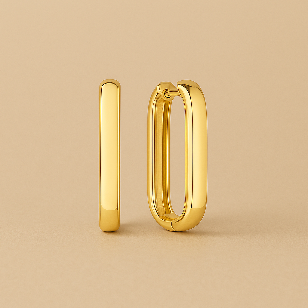 The Icon Hoops in Gold