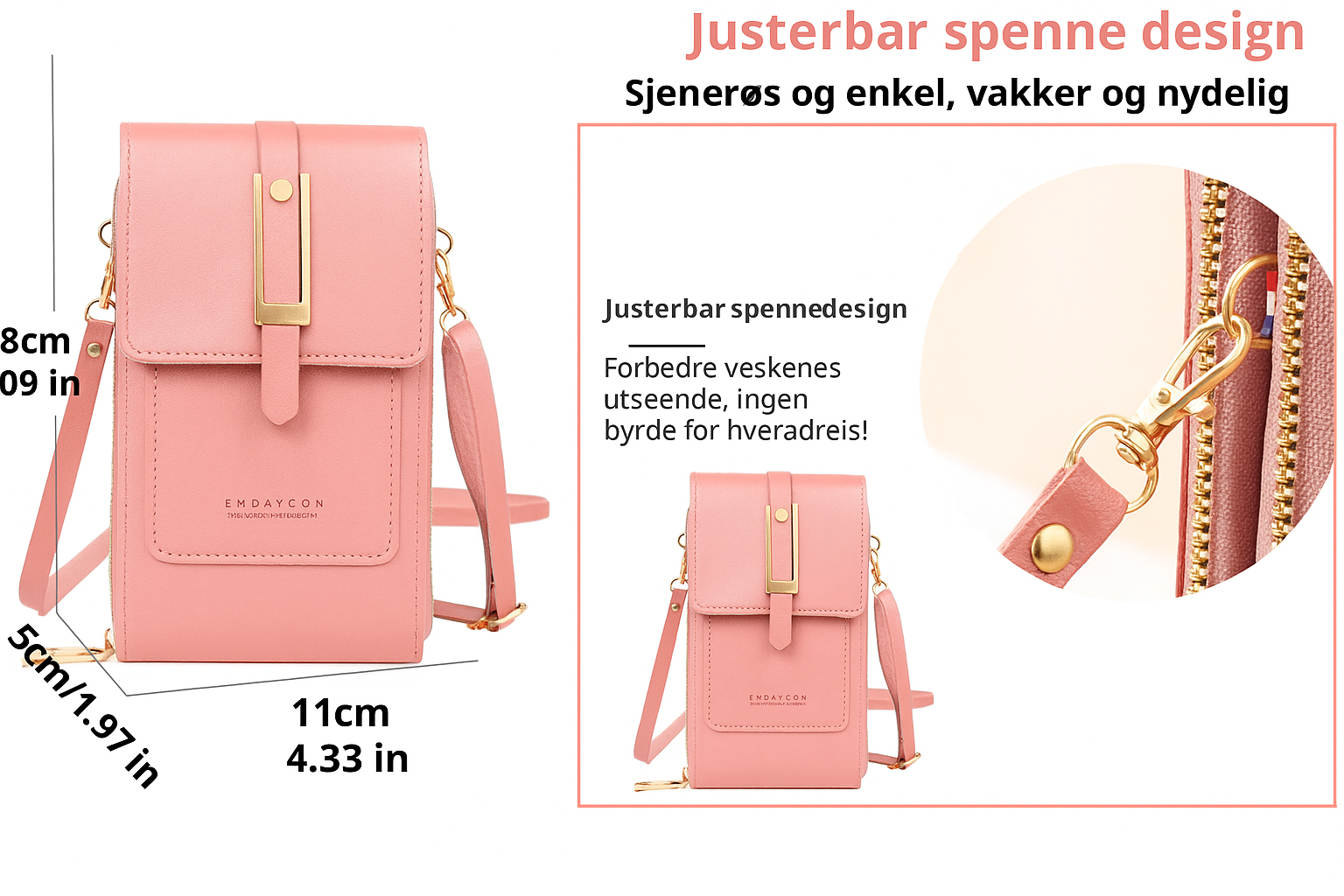 Alessia | Crossbody Bag with Mobile Phone