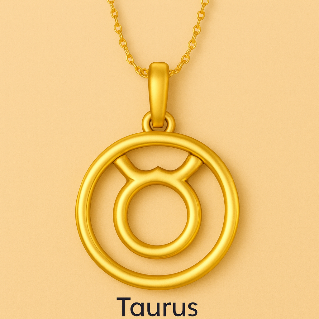 Celestial Zodiac Pendant in Gold