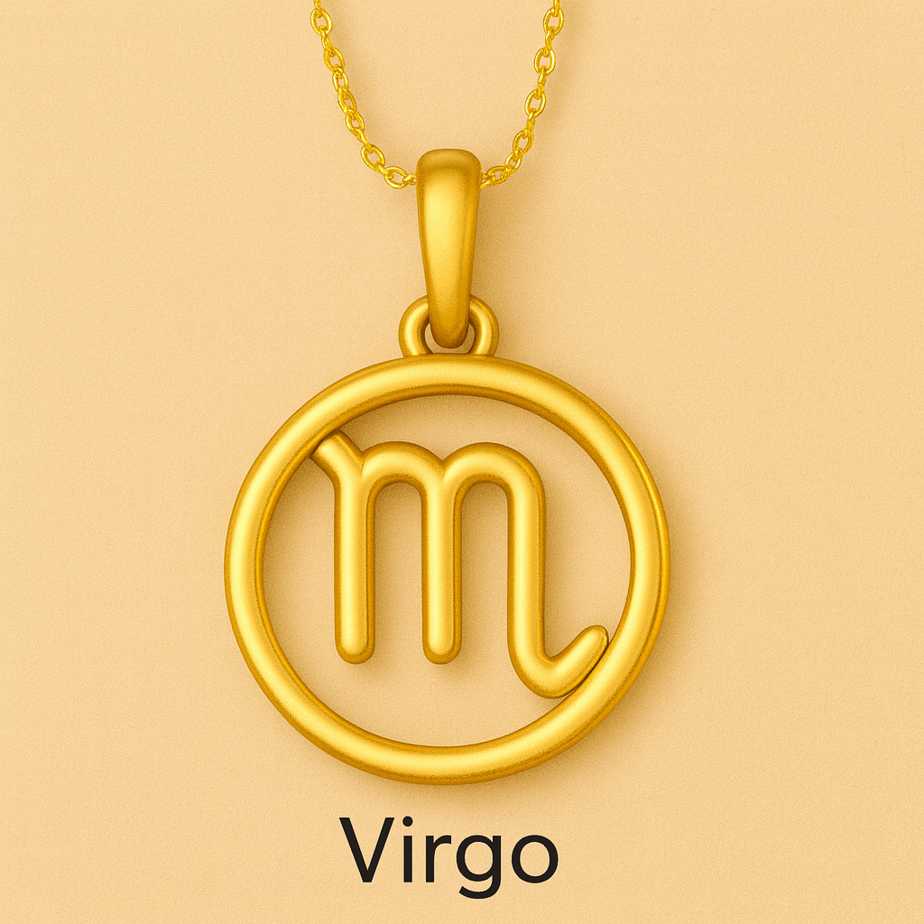 Celestial Zodiac Pendant in Gold