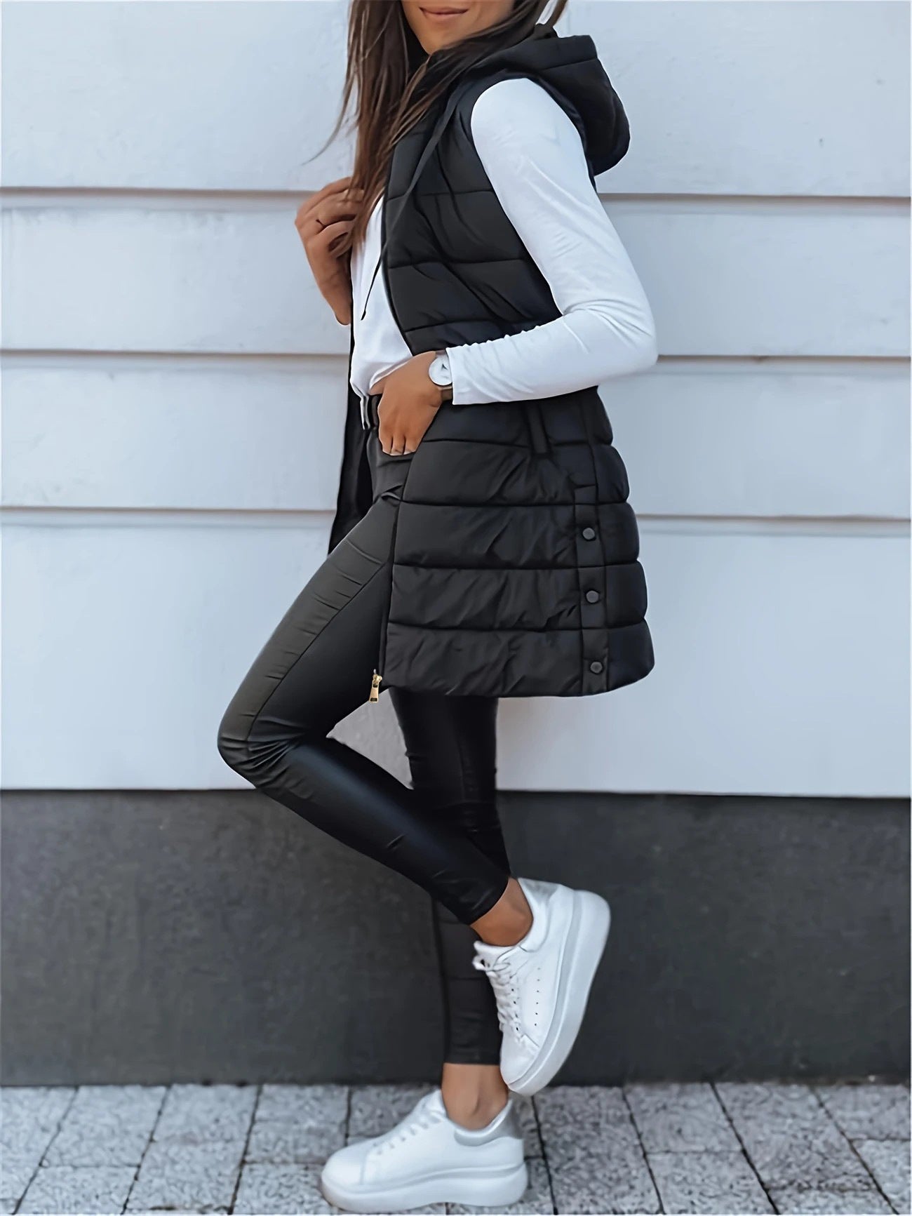 Zara | Casual Sleeveless Long Vest