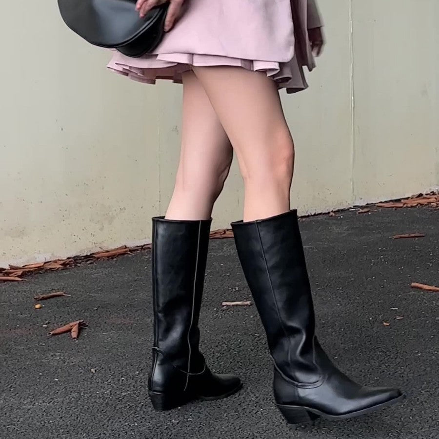 AURA - Sleek High-Rise Boots