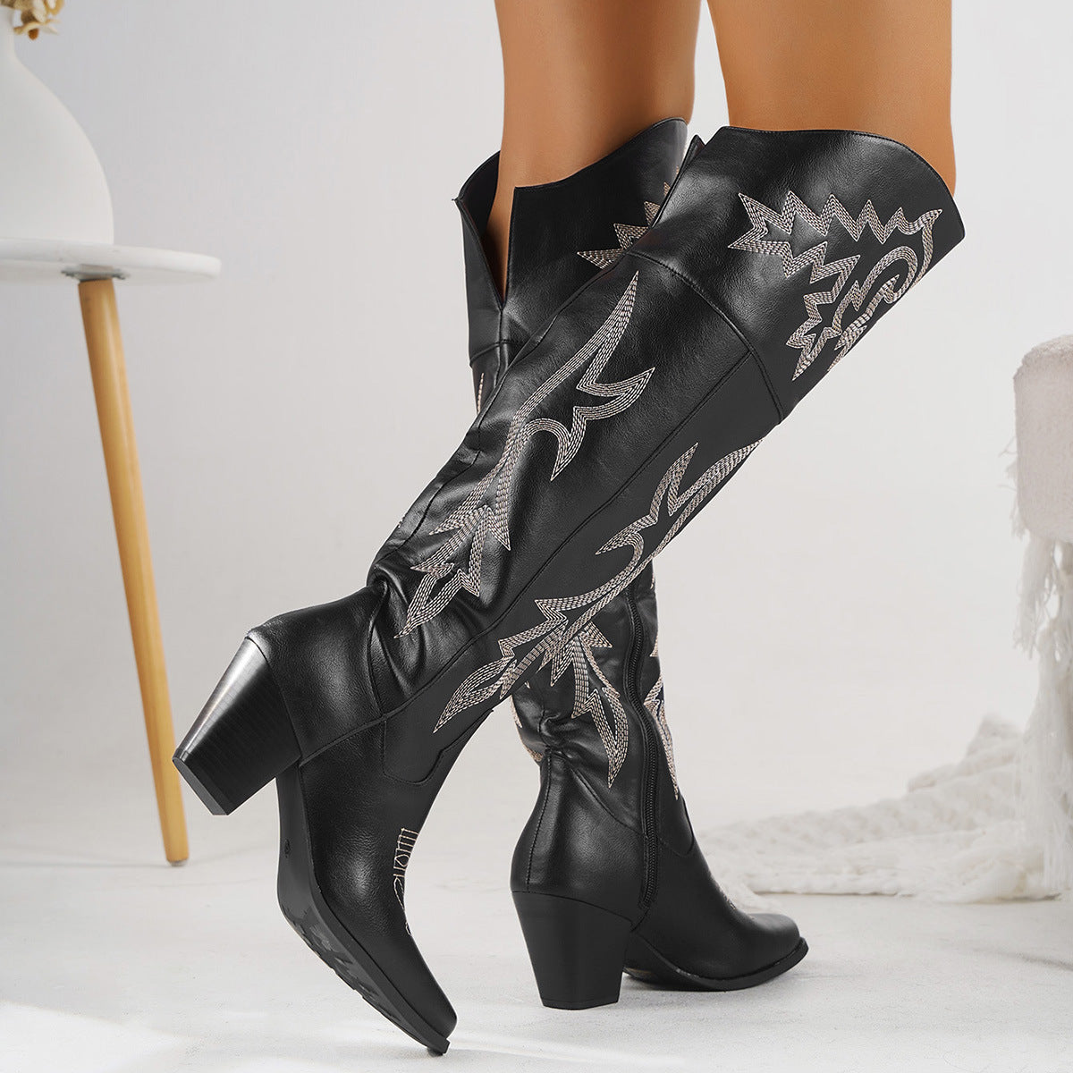 CHEYENNE – Classic Over-the-Knee Cowboy Boots