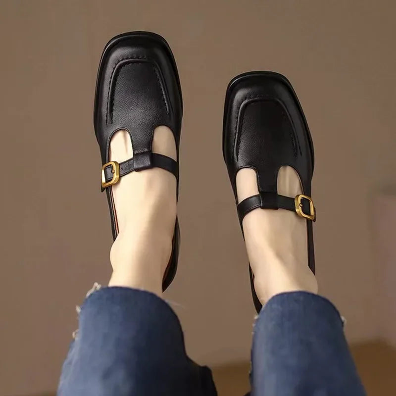 Ysolenne T-Strap Shoes