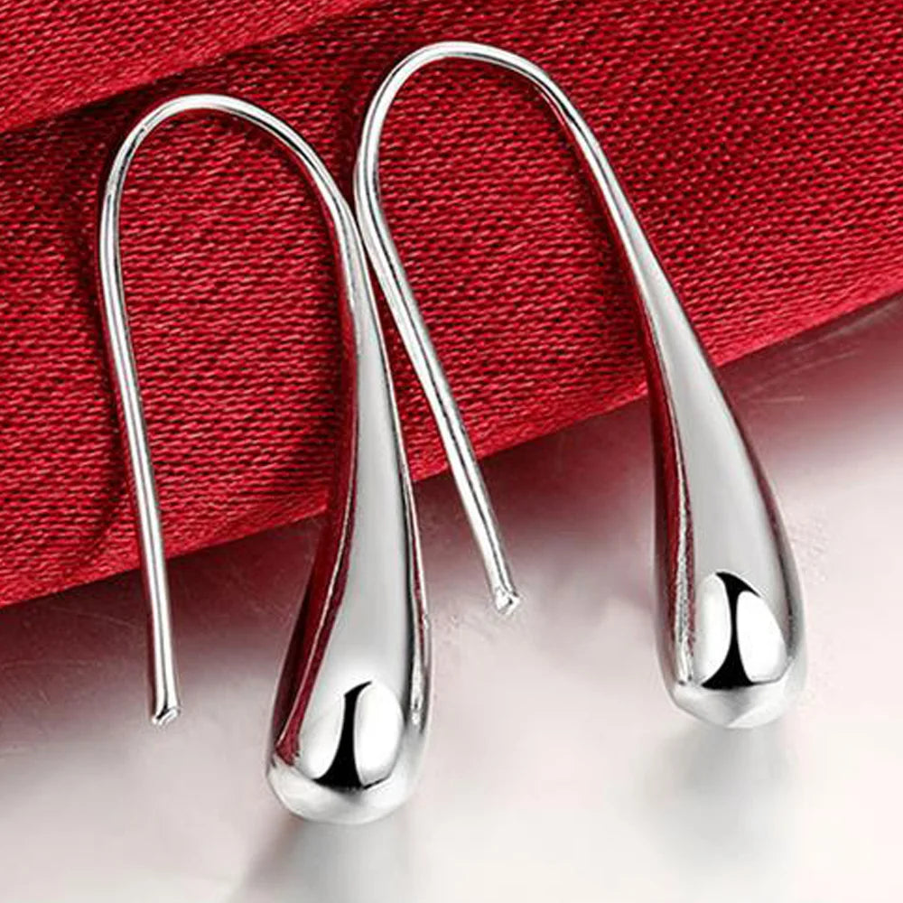 Water Drop Hoop Earrings