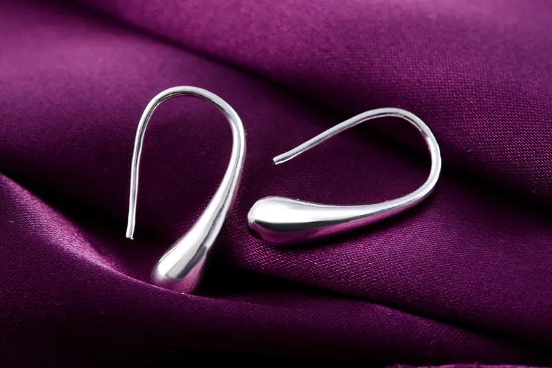 Water Drop Hoop Earrings