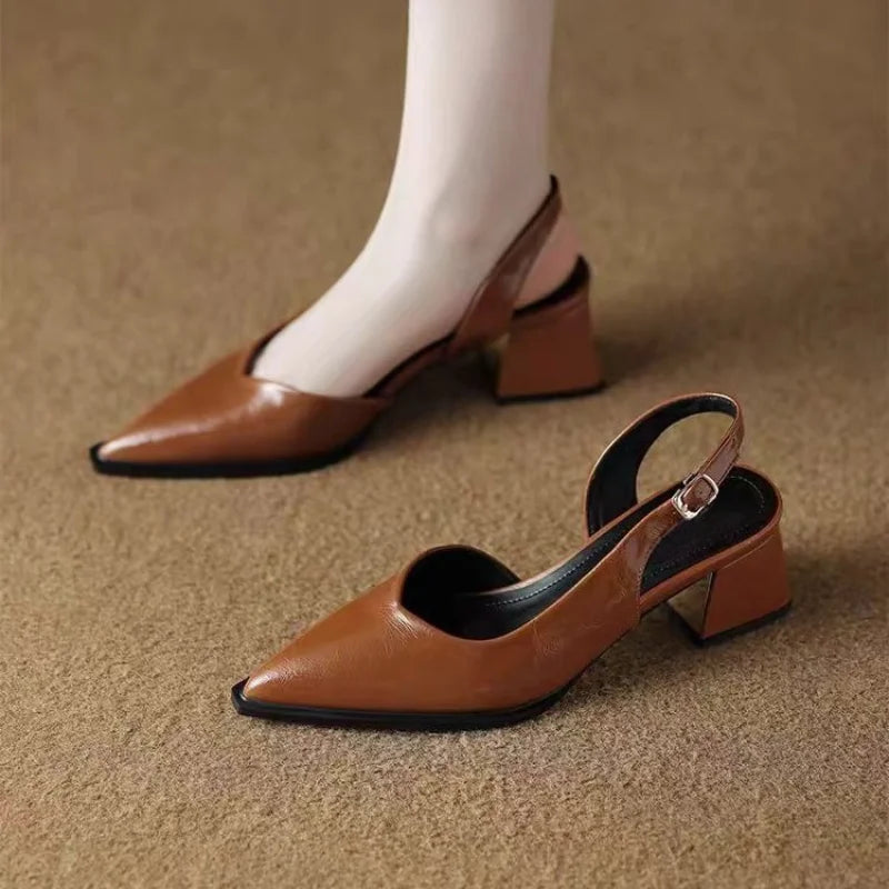 Serra Leather Heels