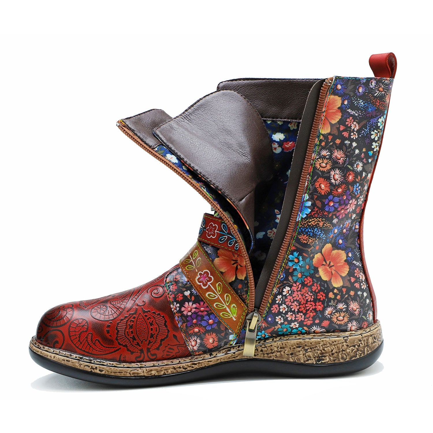 Retro Painted Boots
