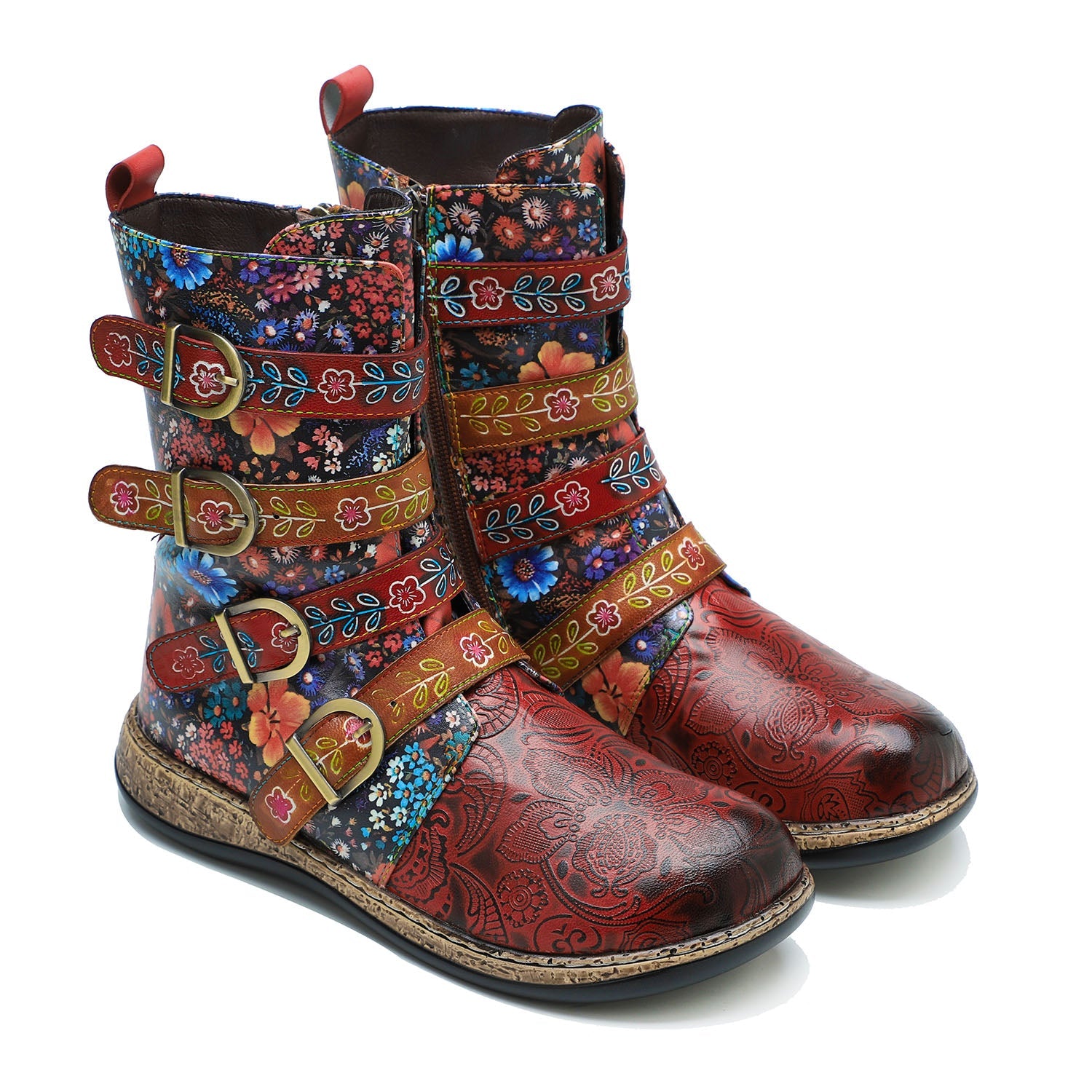Retro Painted Boots