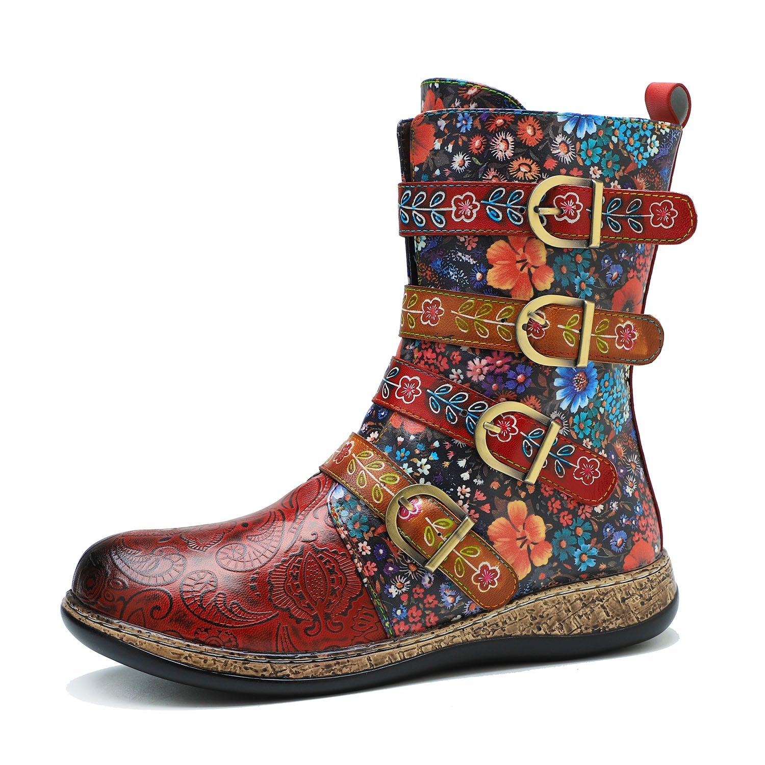 Retro Painted Boots