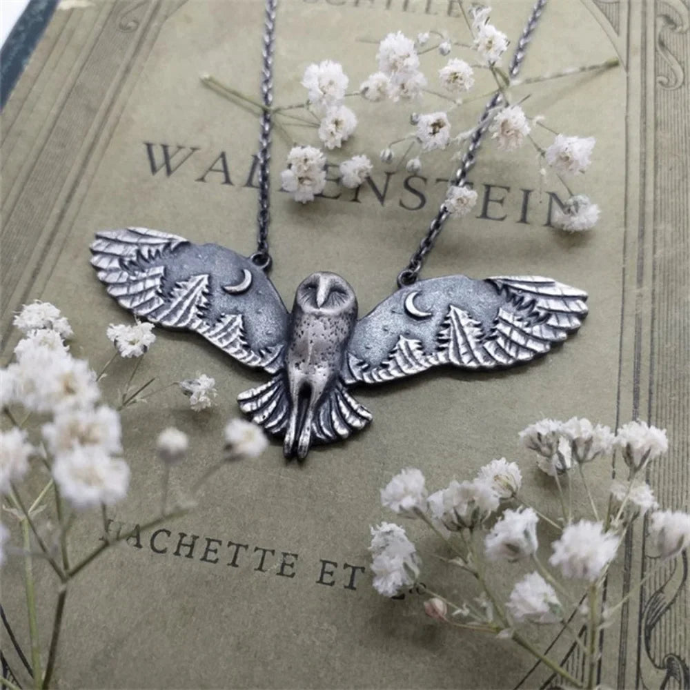 Owl Moon Necklace