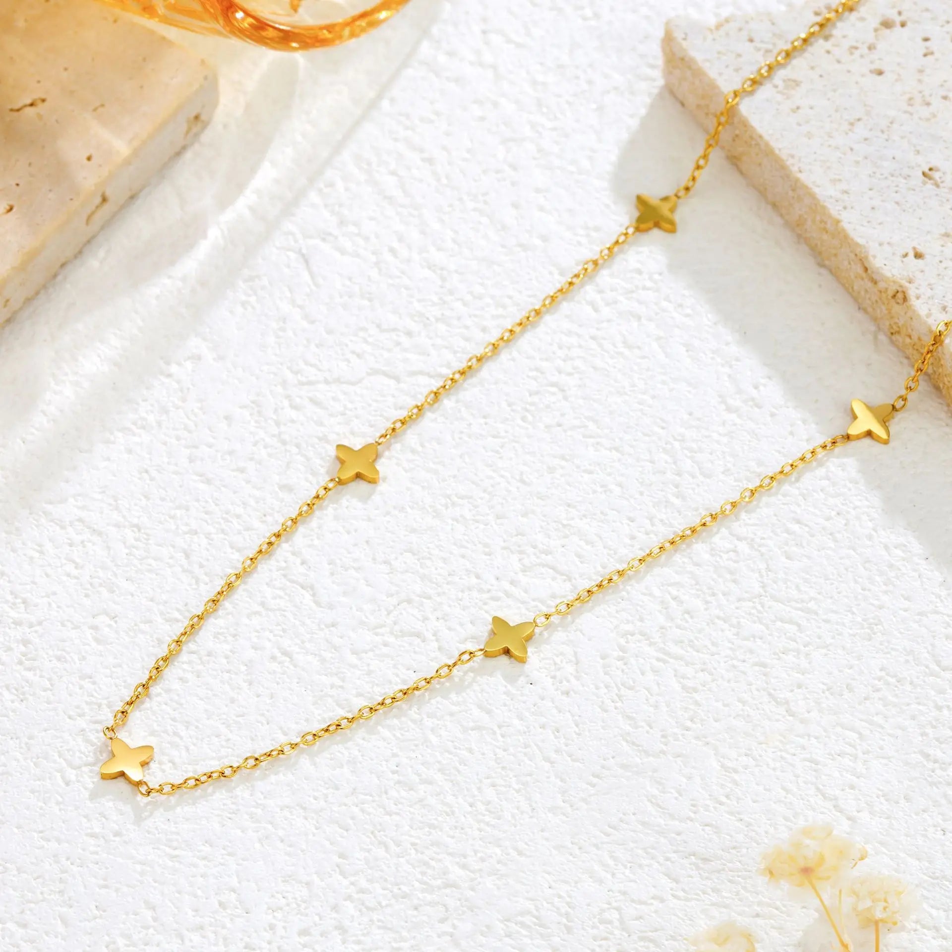 Golden Star Charm Necklace