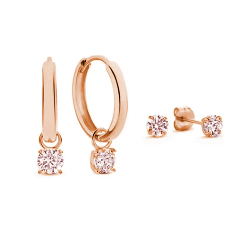 Larmes de Lune Earrings Set in Gold