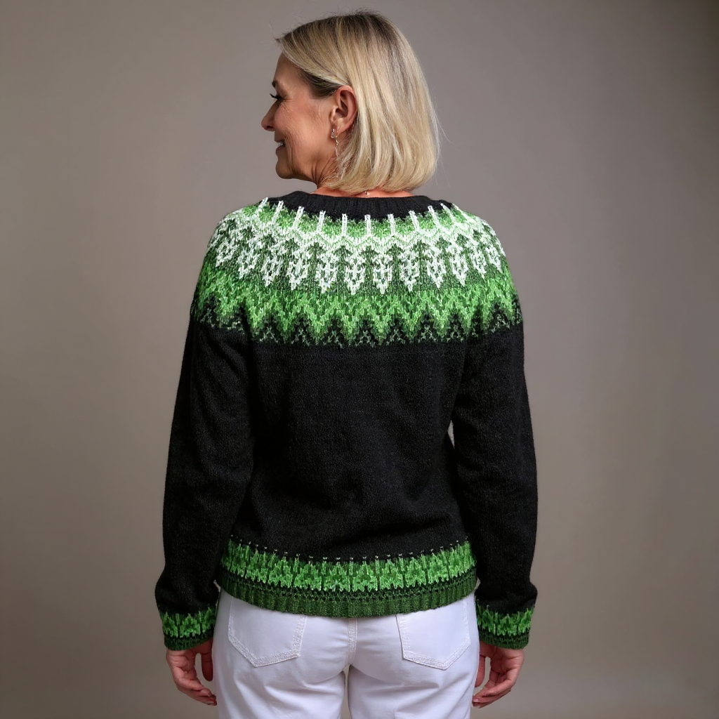 Sadie Retro Icelandic Wool Cardigan