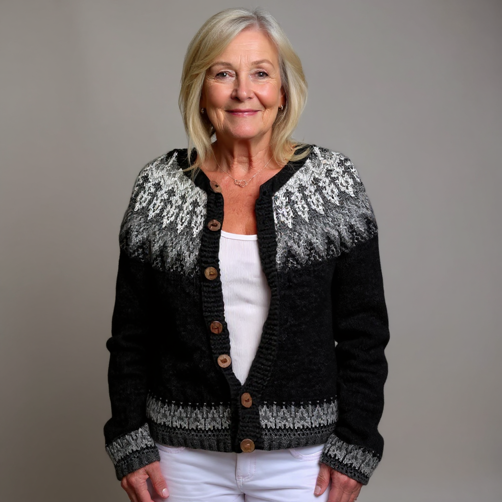 Nevaeh Classic Icelandic Wool Cardigan