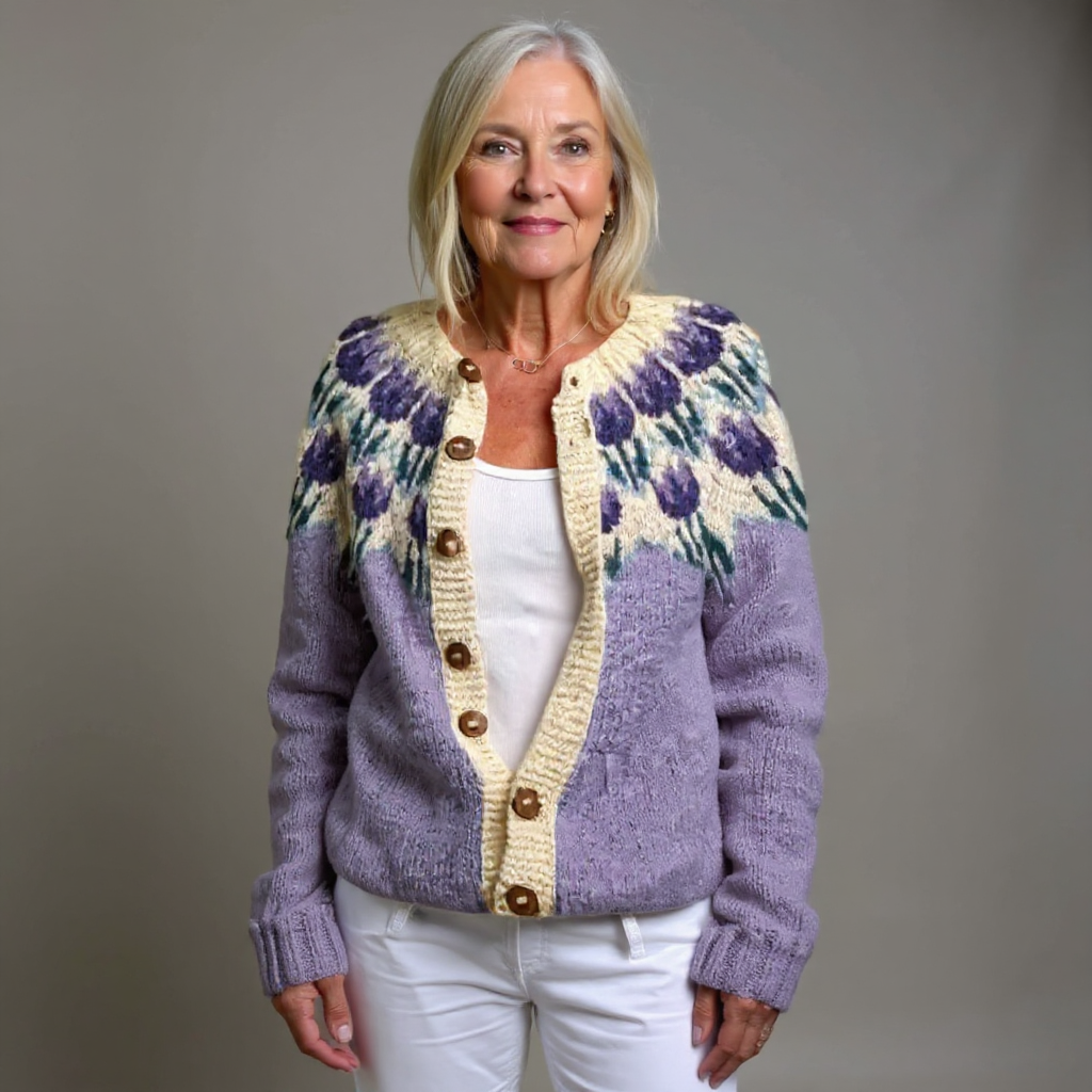 Josephine Classic Icelandic Wool Vintage Cardigan