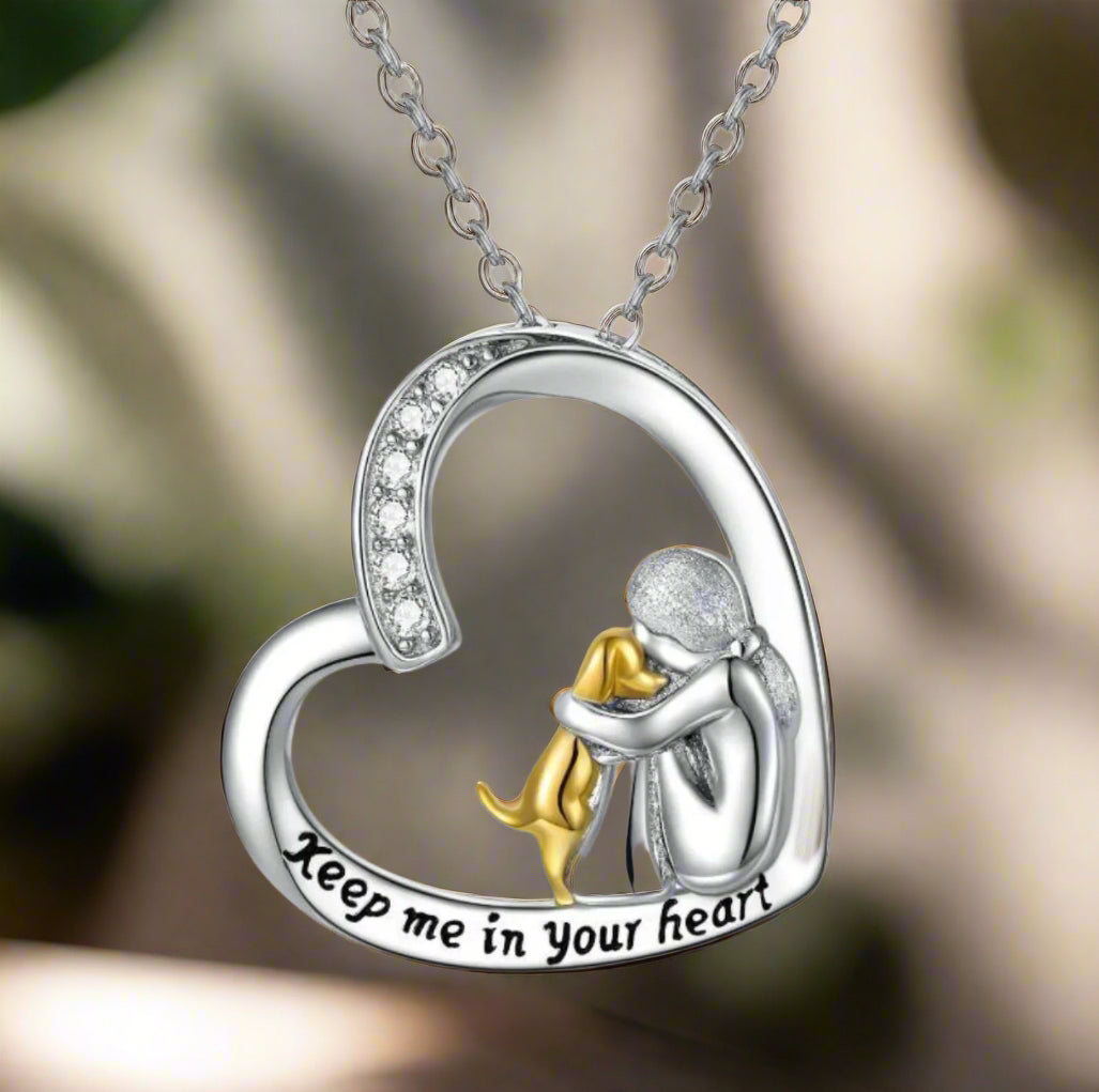 Heart & Dog Design with Zirconia