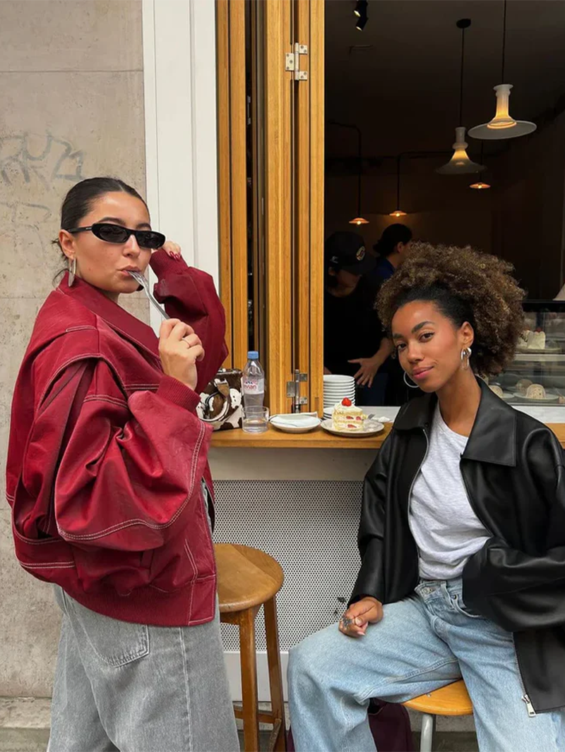 Orla-Oversized Contrast Jacket