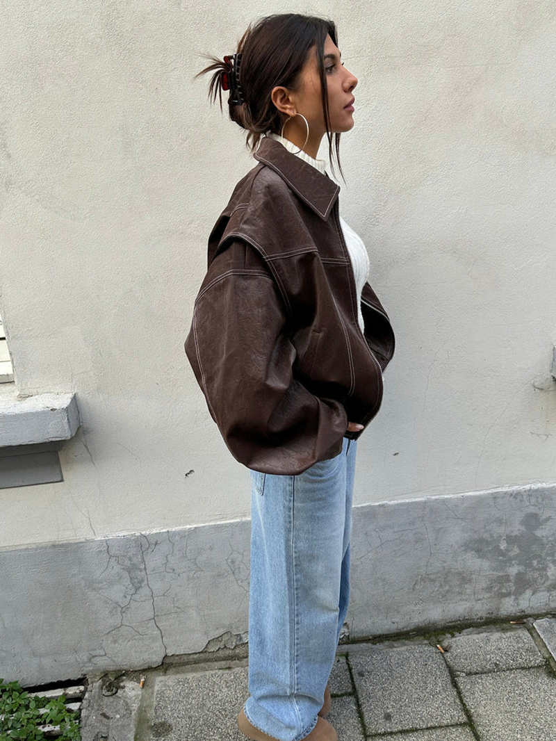 Orla-Oversized Contrast Jacket
