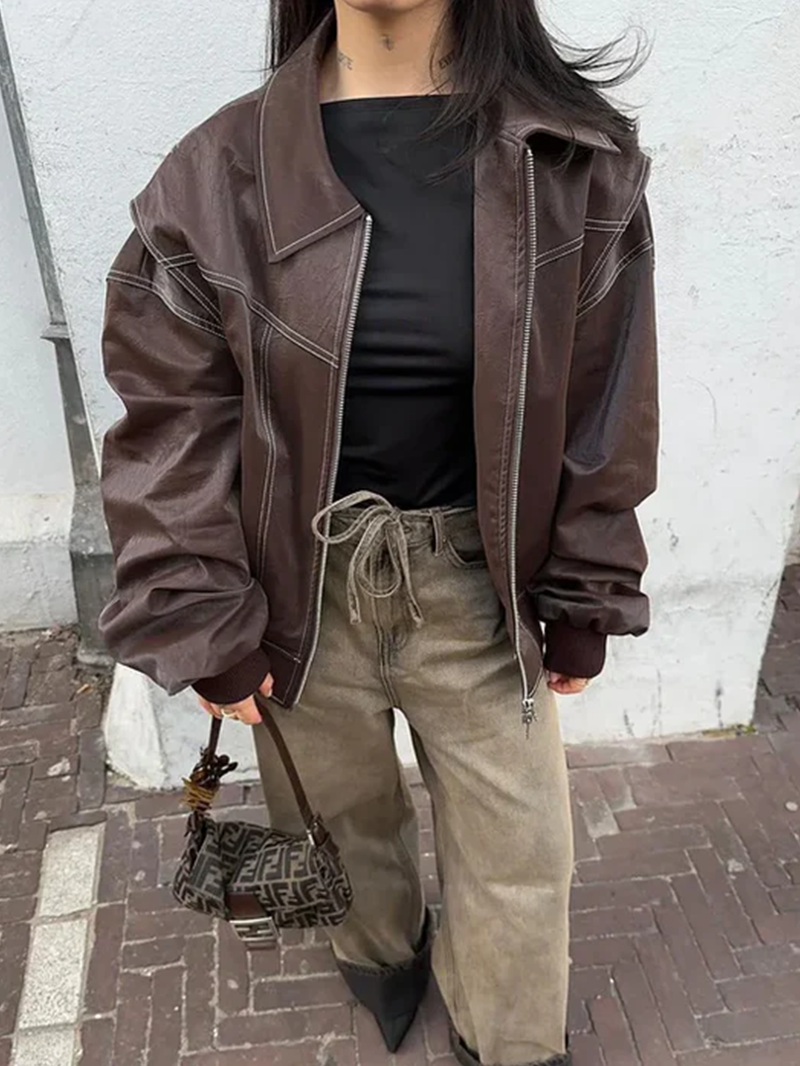 Orla-Oversized Contrast Jacket