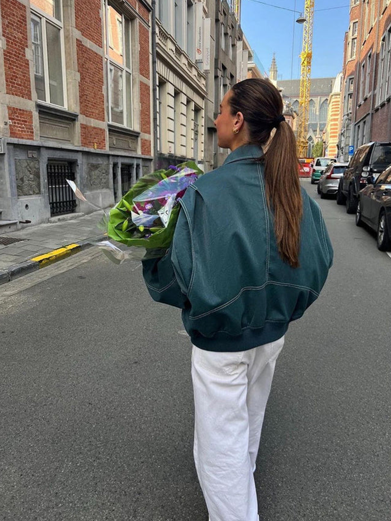 Orla-Oversized Contrast Jacket