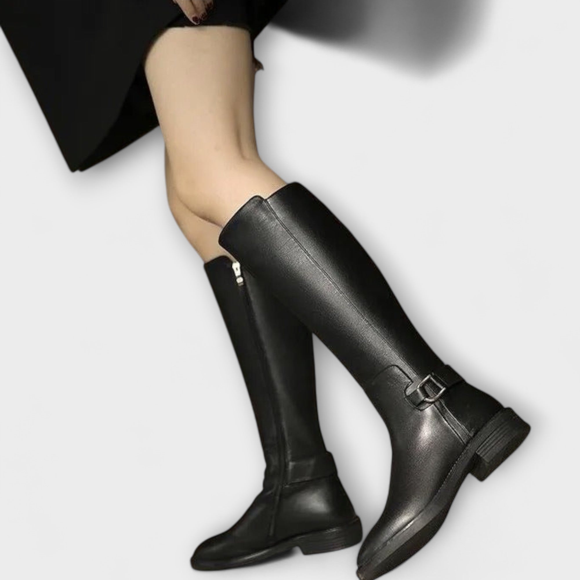 Mira | Leather Knee-High Boots