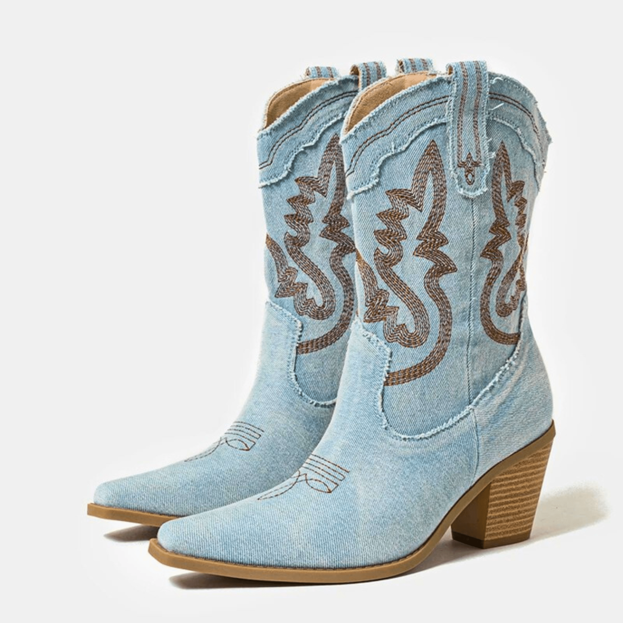 Veloria Denim Ankle Boots