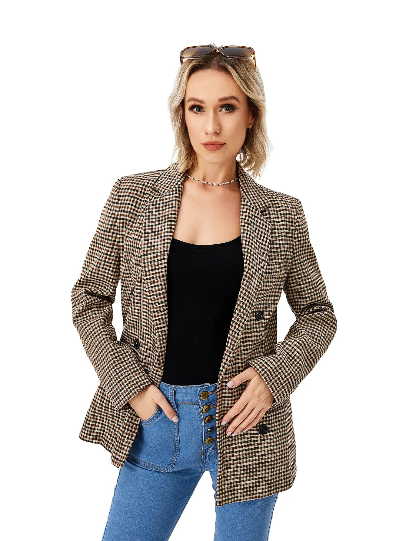 Sabine - Women's Chic Tweed Blazer Limited Edition