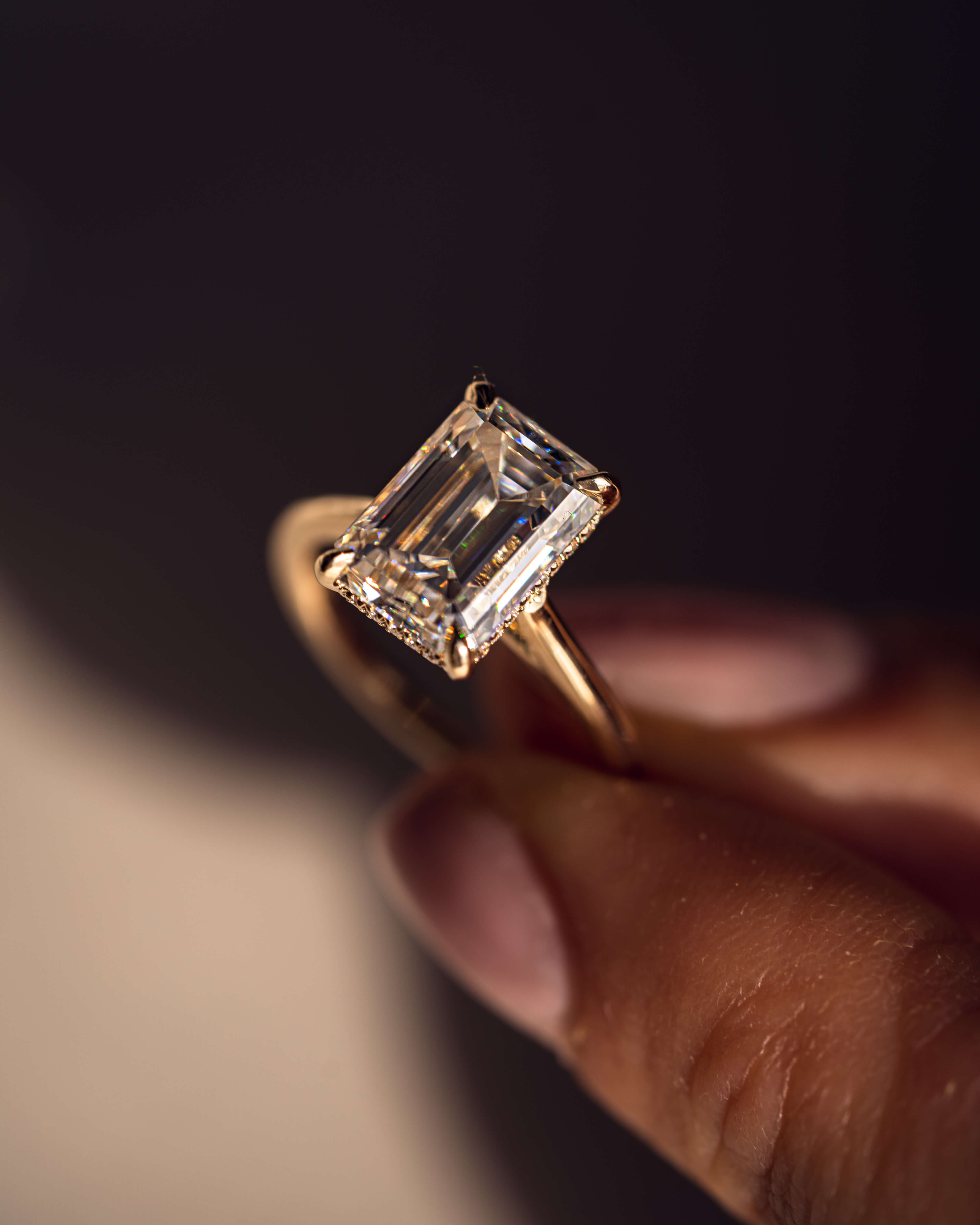 Caroline Emerald Ring in Gold