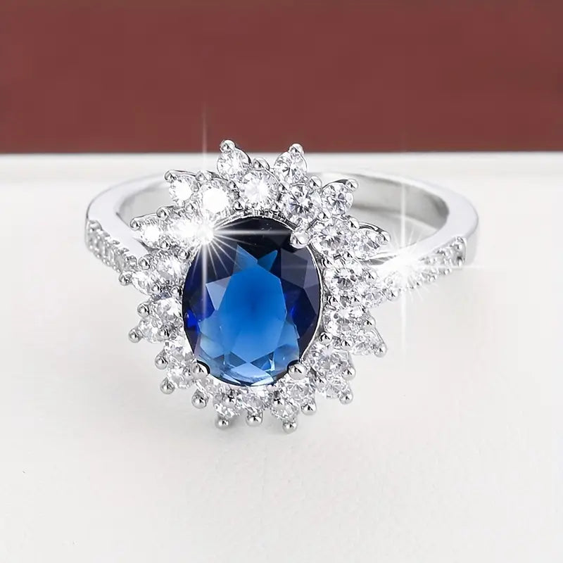Shiny Sapphire Gold Ring