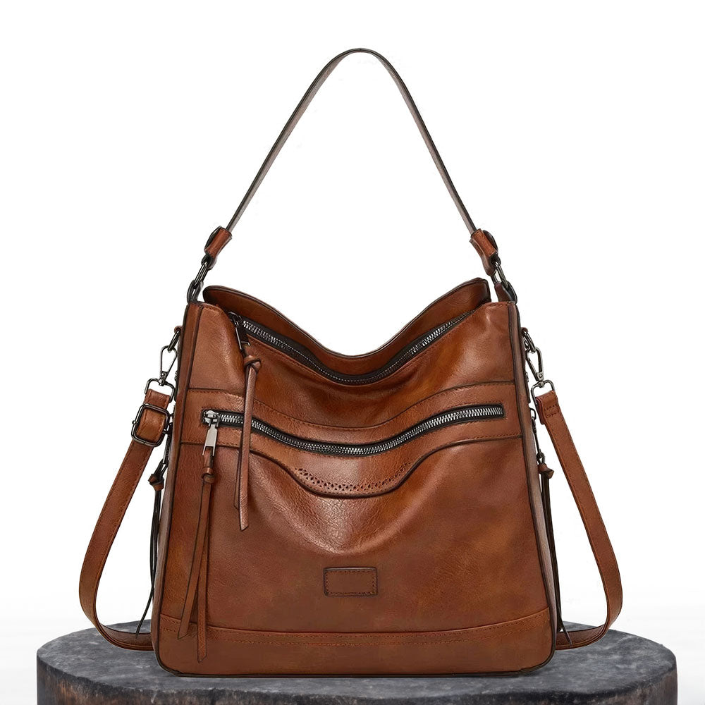 Zoe Vintage Charm | Shoulder Leather Bag