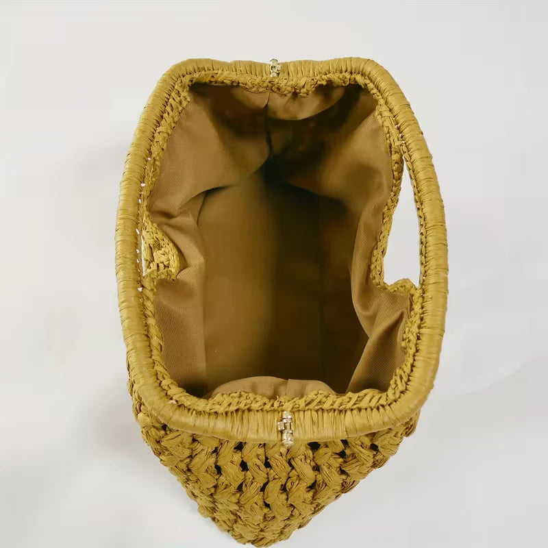 Ava’s Sunlit Chic | Woven Handbag
