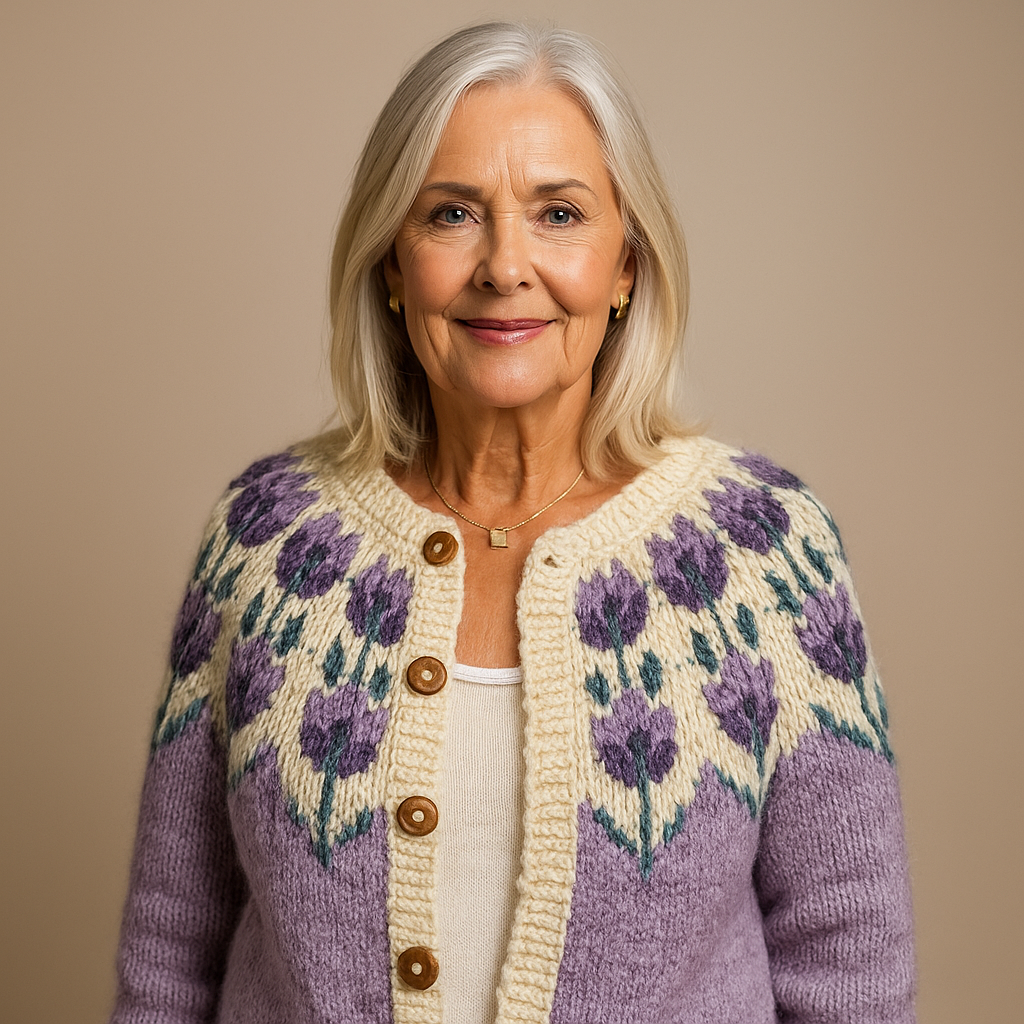 Josephine Classic Icelandic Wool Vintage Cardigan