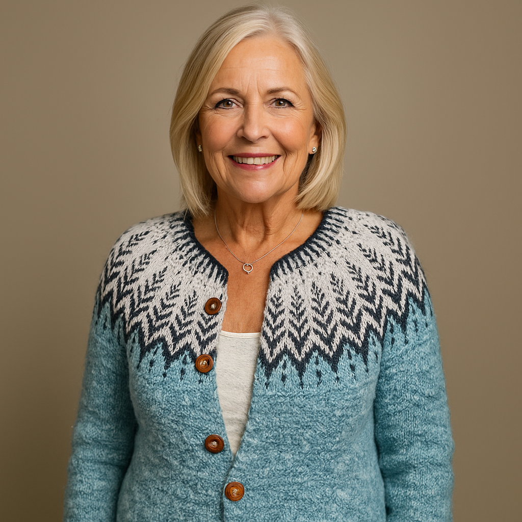 Retro Icelandic Wool Cardigan