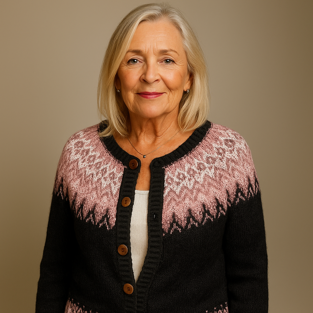 Lydia Classic Icelandic Wool Vintage Cardigan
