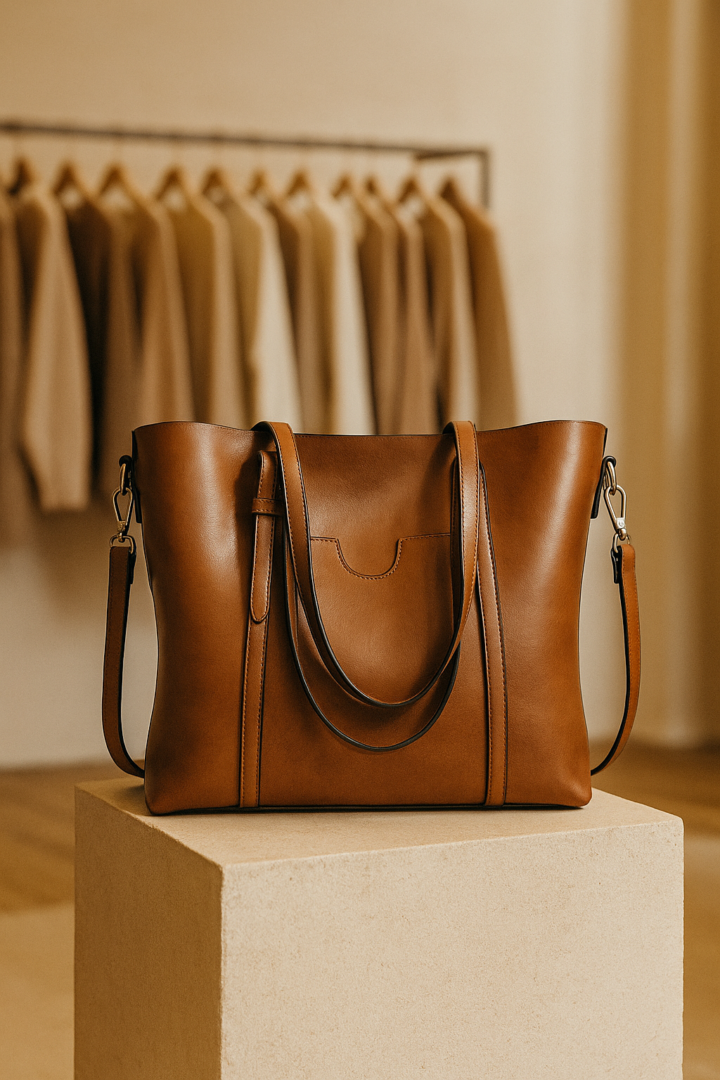 Clara - Sleek Leather Shoulder Bag