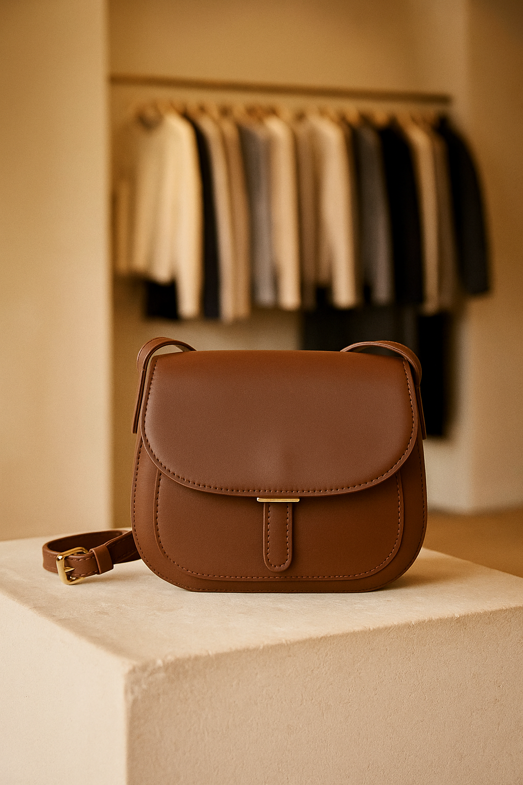 Amelia Retro Saddle Crossbody Bag