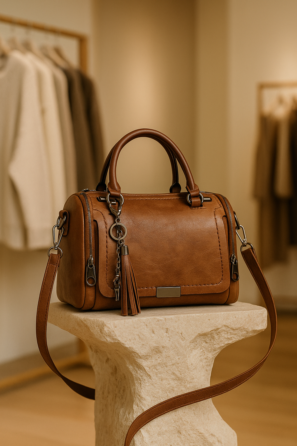 Stella - Leather Shoulder Bag