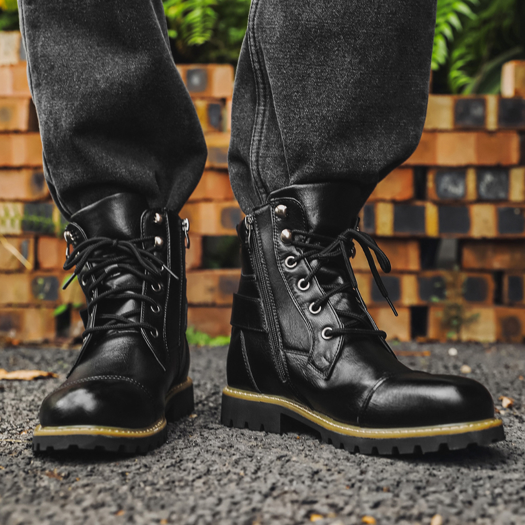 Jack Luxe Lace-Up Boots